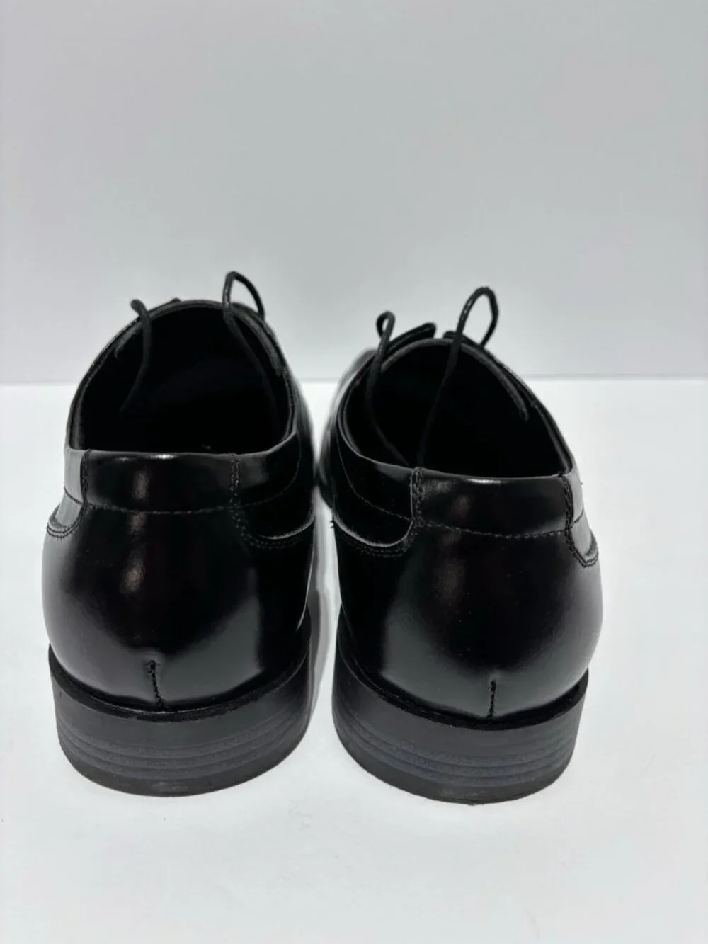 Stacy Adams Men’s Canton Black Leather Oxford, Size 10 Wide